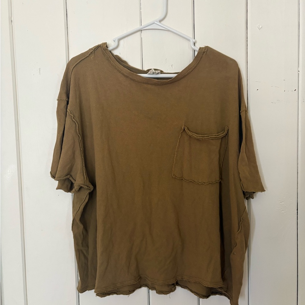 Free People Brown Casual Blouse